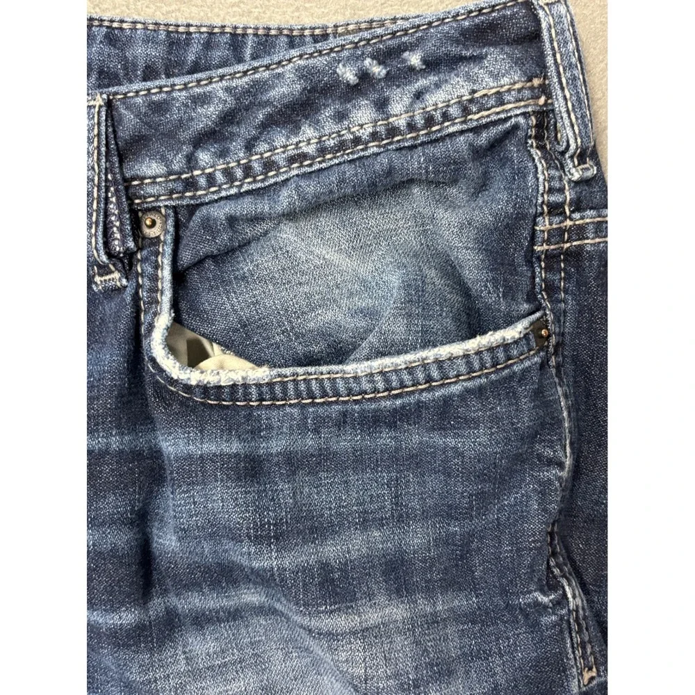 Buffalo David Bitton Driven Straight Fit Men's Jeans 36/30 Distressed Denim